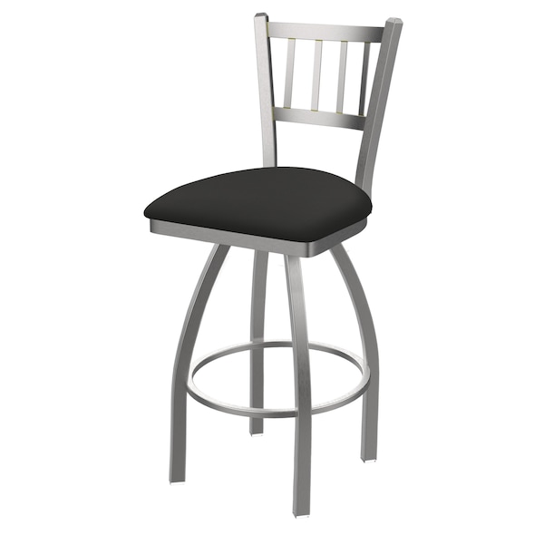 Holland Bar Stool Co OD810 Contessa Stainless Steel 30 Swivel Outdoor Bar Stool with Breeze Graphite Seat OD81030SSOD003 - main